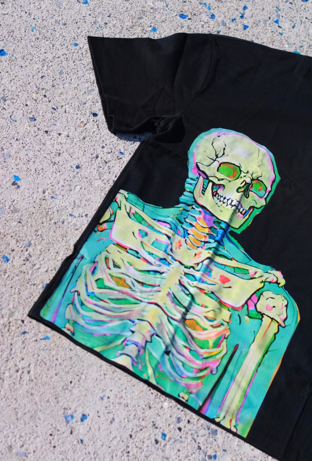 ChromaBones: Colorful Skeleton Short Sleeve Tee
