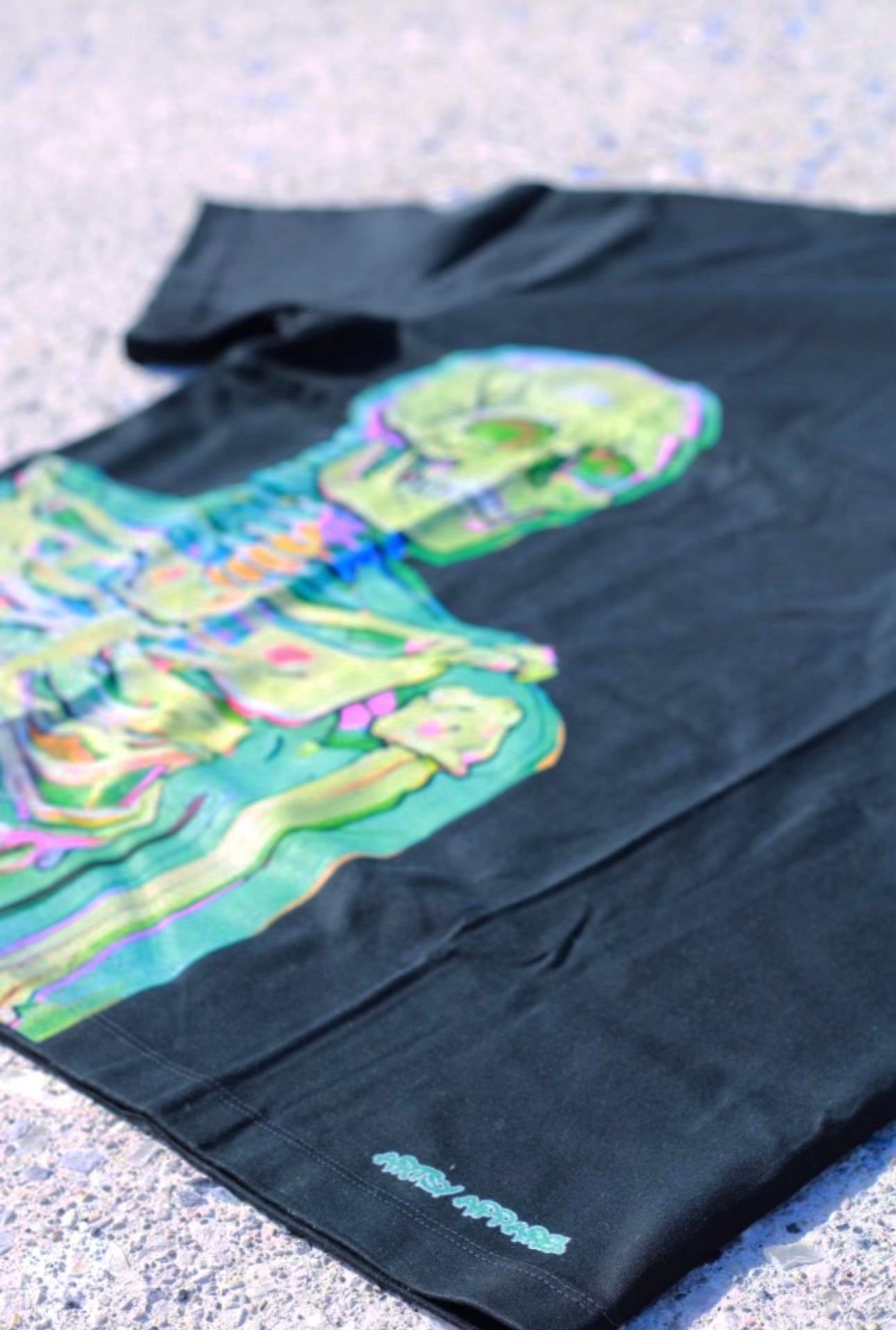 ChromaBones: Colorful Skeleton Short Sleeve Tee